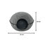 Leeby Cama Caverna Feltro Cinzento para gatos, , large Indicador imagem n&uacute;mero 5