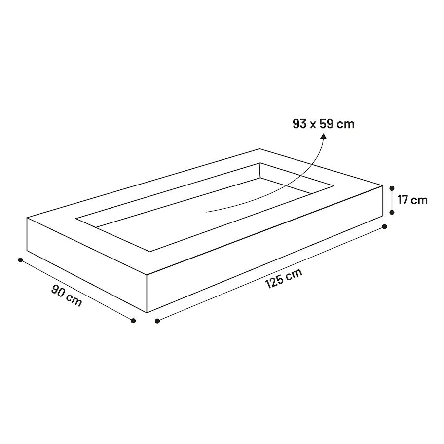 Flamingo Carlota Rectangular Cinzenta cama com fecho para c&atilde;es, , large Imagem n&uacute;mero 5
