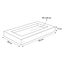 Flamingo Carlota Rectangular Cinzenta cama com fecho para c&atilde;es, , large Indicador imagem n&uacute;mero 5