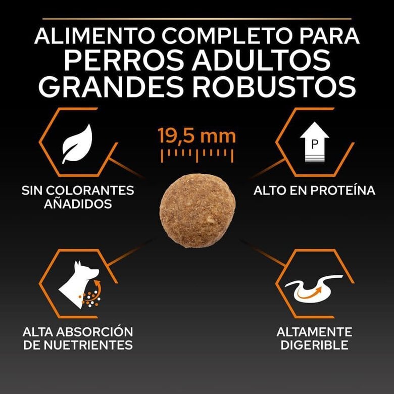 16.5 kg (14 + 2.5 kg grátis!) Pro Plan Large Robust Adult ração para cães,  Imagem número 6 16.5 kg (14 + 2.5 kg grátis!) Pro Plan Large Robust Adult ração para cães, , large Imagem número 6
