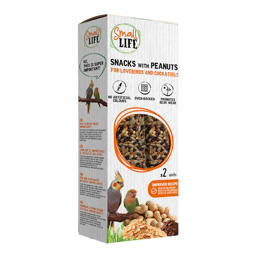 2 barritas Small Life Barritas Snack com Amendoins para agapornis e caturras, , large Imagem n&uacute;mero 1