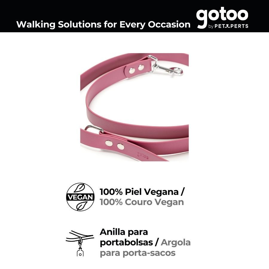 Gotoo Trela Biothane Vermelha Vinho para C&atilde;es, , large Imagem n&uacute;mero 4
