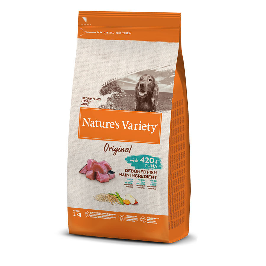 2 kg Nature's Variety Original Adult Medium Ra&ccedil;&atilde;o de atum para c&atilde;es , , large Imagem n&uacute;mero 1