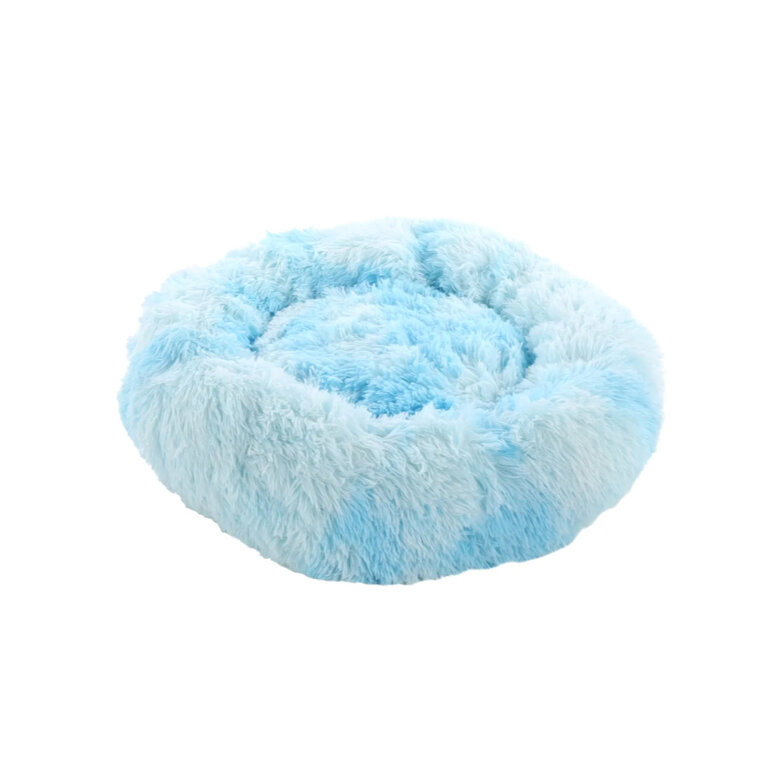 Flamingo Demi Redonda Azul cama para cães e gatos, , large image number null