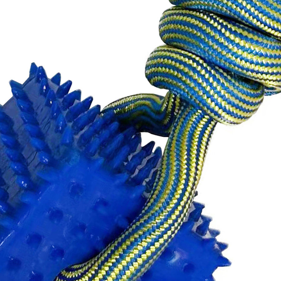 Tootoy! Pull Cube Rope brinquedo corda com cubo de borracha para c&atilde;es, , large Imagem n&uacute;mero 3
