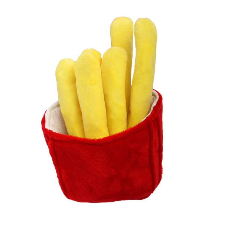 Tootoy! Fries Cuddler Yellow Peluche para cães,  Imagem número 2 Tootoy! Fries Cuddler Yellow Peluche para cães, , large Imagem número 2
