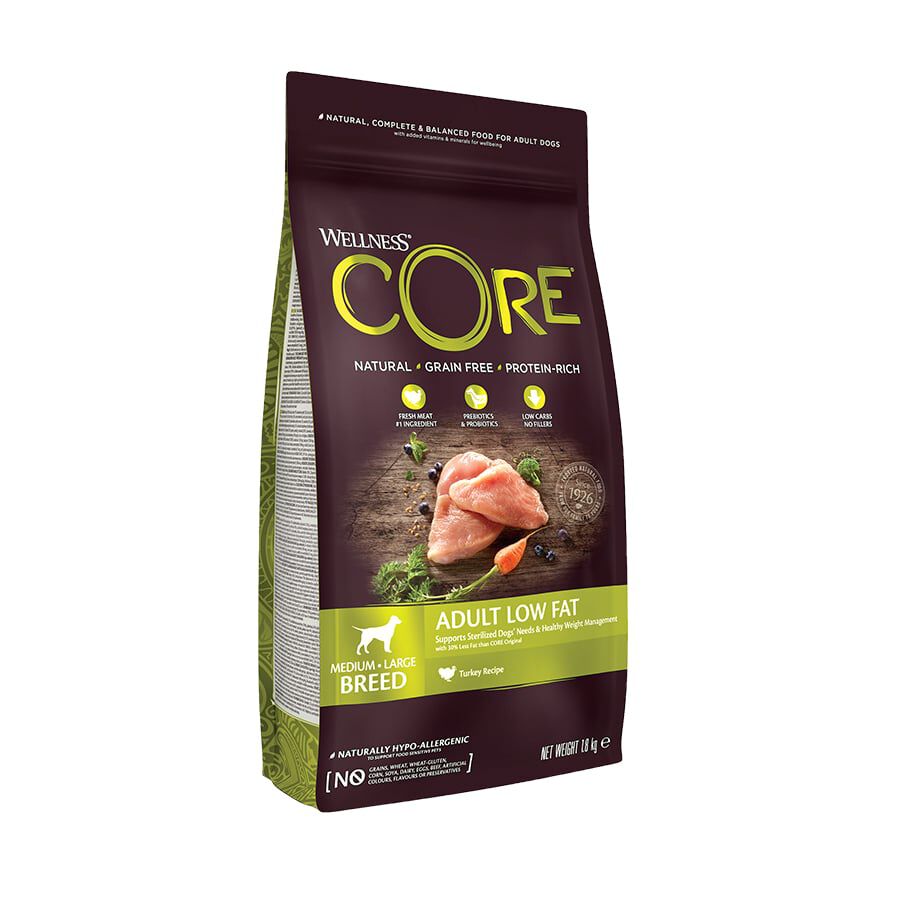12 kg (10 + 2 kg gr&aacute;tis!) Wellness Core Adult Medium/Large Healthy Peru ra&ccedil;&atilde;o para c&atilde;es , , large Imagem n&uacute;mero 1