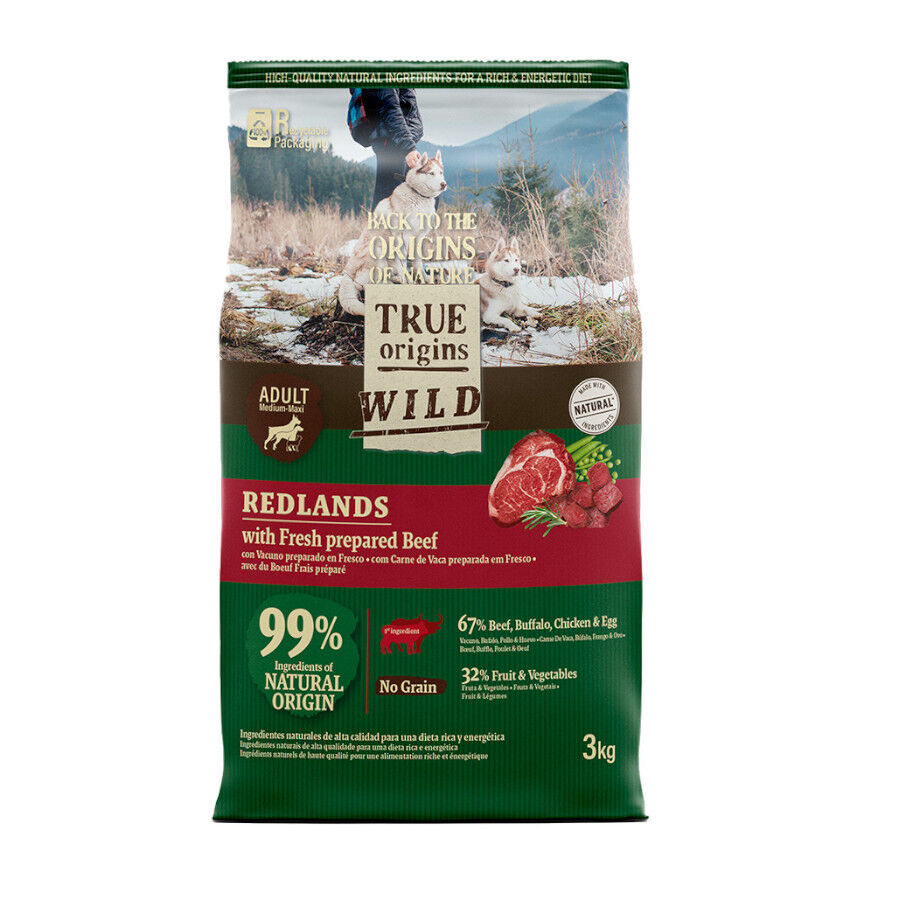 12 kg True Origins Wild Adult Redlands Vitela ra&ccedil;&atilde;o para c&atilde;es, , large Imagem n&uacute;mero 1