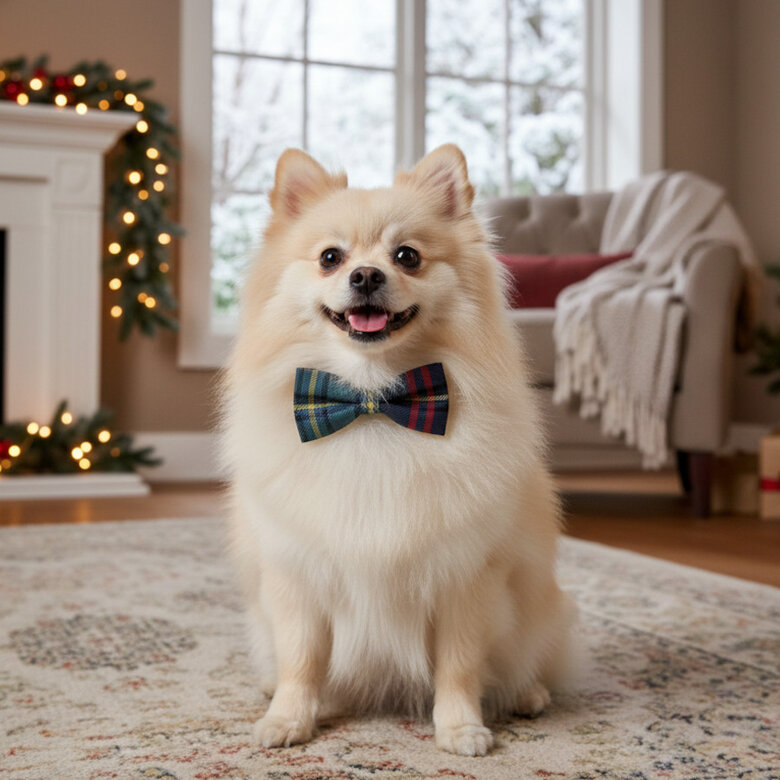 Wonder Christmas Laço natalício azul para Cães,  Imagem número 3 Wonder Christmas Laço natalício azul para Cães, , large Imagem número 3