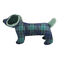 Tootoy! Tartan Dog Cuddler Blue Teckel de Peluche para cães , , large Indicador imagem número 2