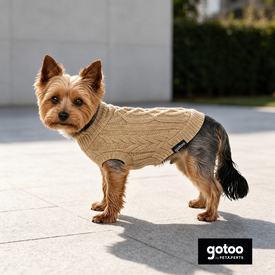 Gotoo Camisola de Malha Castanha para c&atilde;es