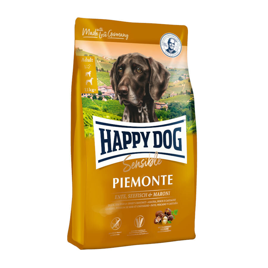 Happy Dog Adult Sensible Piemonte Pato e Peixe ra&ccedil;&atilde;o, , large Imagem n&uacute;mero 1