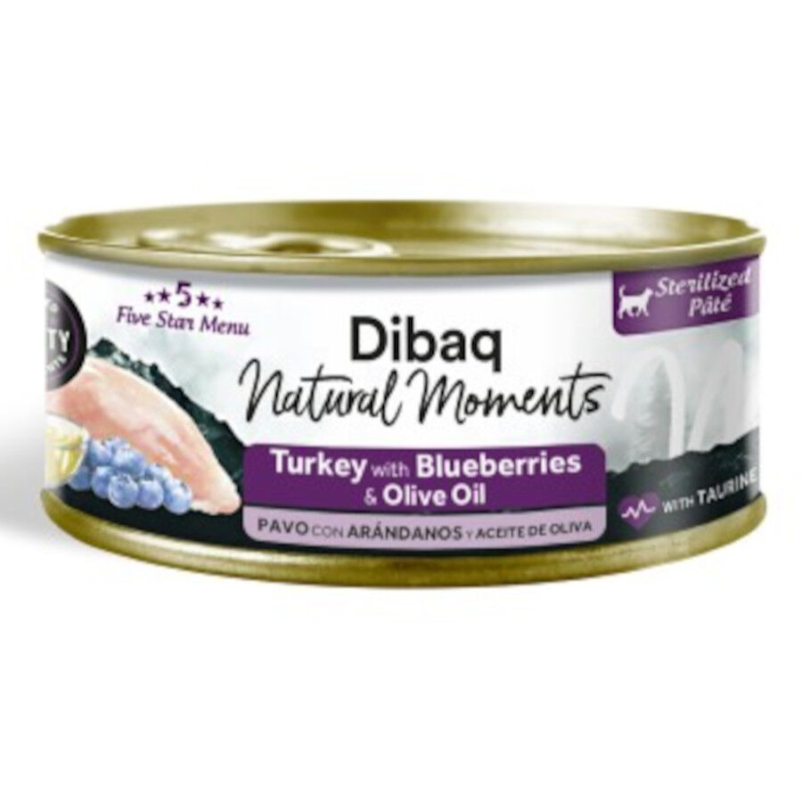 70 g Dibaq Natural Moments Lata Pavo con Arandanos para gato, , large Imagem n&uacute;mero 1