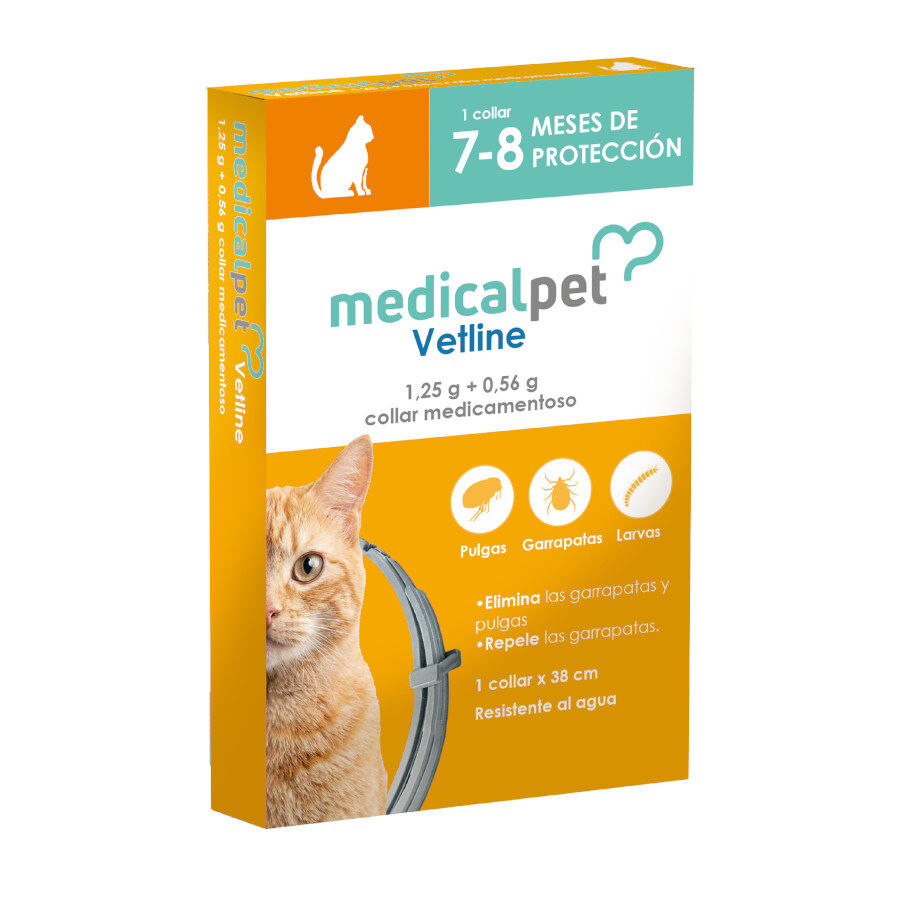 2 colares x 38 cm Medicalpet Vetline Coleira antiparasit&aacute;ria para gatos Pack poupan&ccedil;a!, , large Imagem n&uacute;mero 2