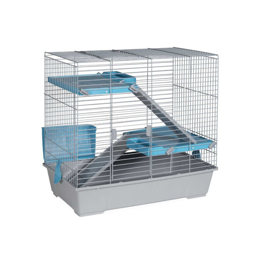 Voltreg&agrave; Gaiola con tr&ecirc;s niveis para coelhos e porquinhos-da-&iacute;ndia, , large Imagem n&uacute;mero 2