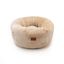 Leeby Cama Donut Premium Capa Amovível de Veludo branco para gatos, , large Indicador imagem número 1