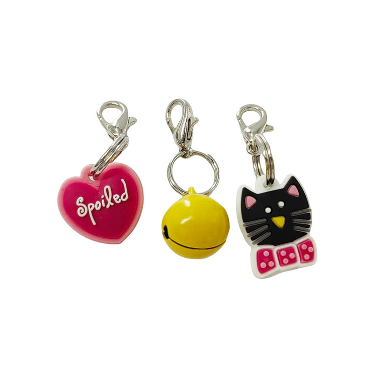 Gotoo Conjunto de medalhas rosas para gatos,  Imagem número 1 Gotoo Conjunto de medalhas rosas para gatos, , large Imagem número 1