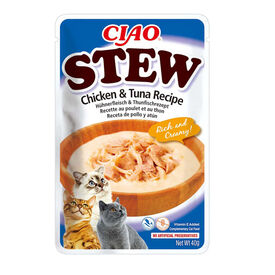 Churu Stew Estufado de Frango e Atum saquetas para gatos &ndash; Multipack 12