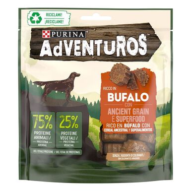Adventuros Snacks de Búfalo e Cereais Ancestrais para Cães