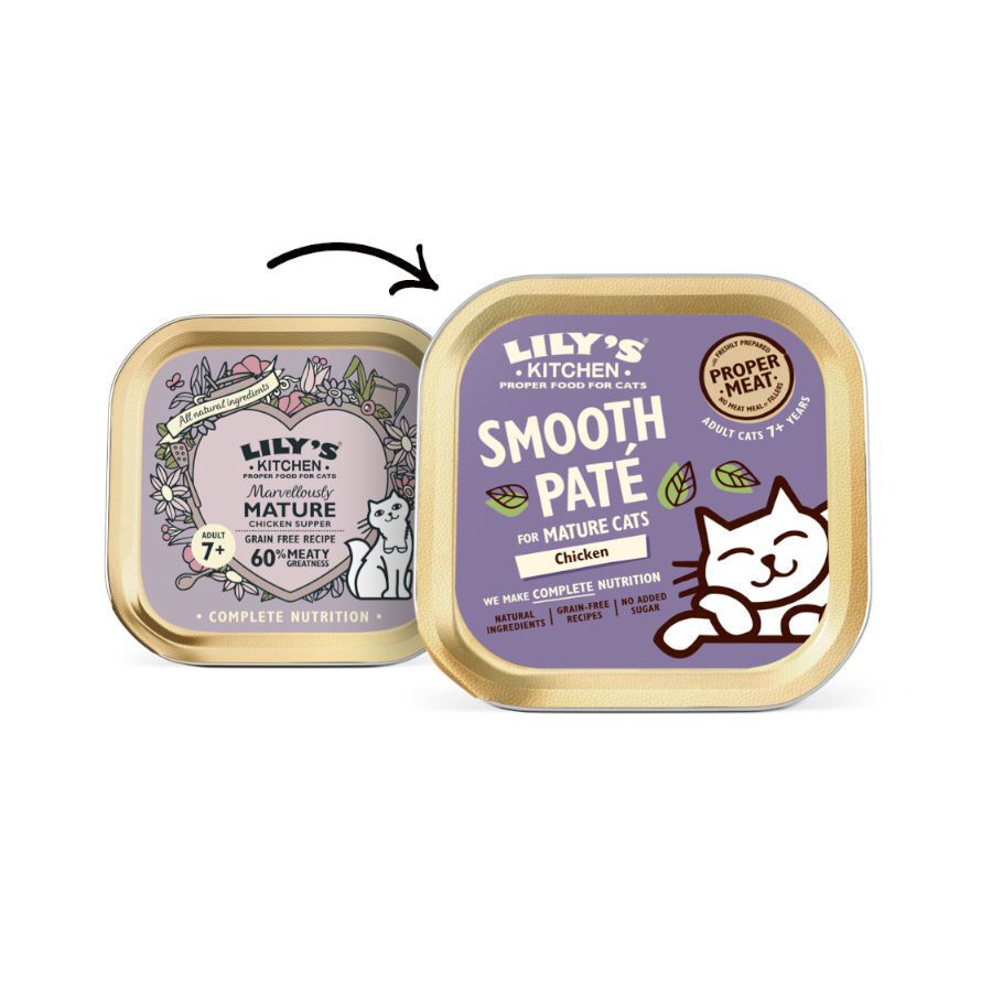 85 g Lily's Kitchen Mature Smooth Frango em pat&ecirc; para gatos , , large Imagem n&uacute;mero 2