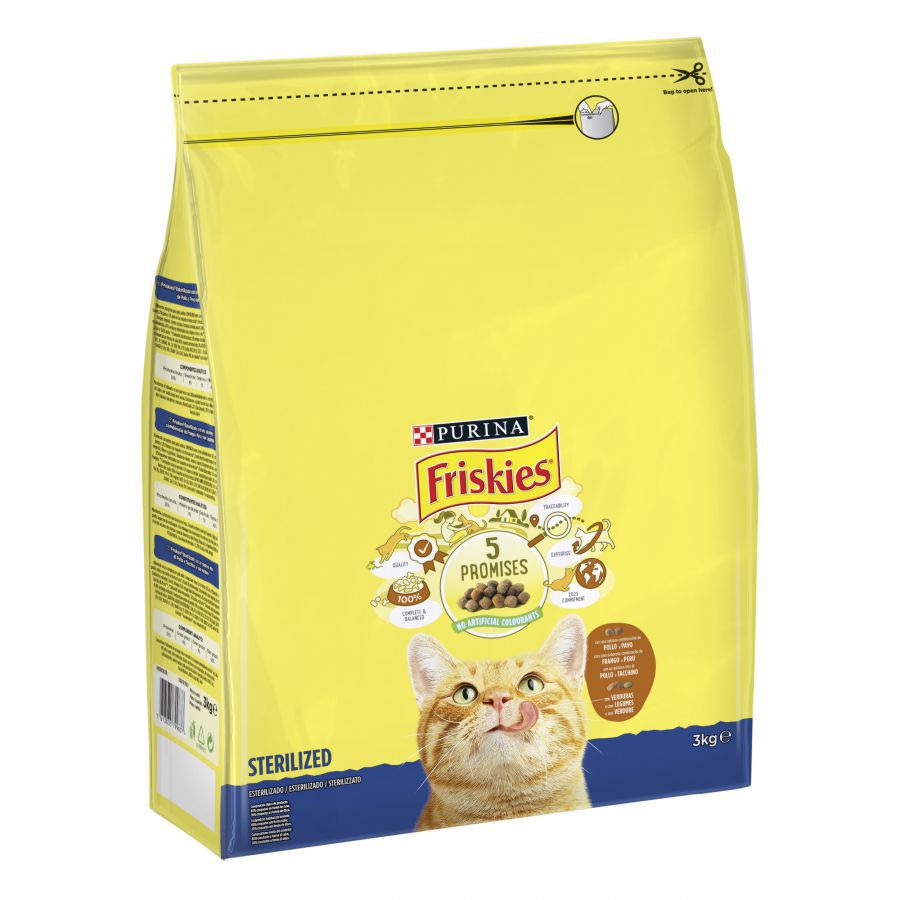 3 kg Friskies peru e legumes para Gatos Esterilizados, , large Imagem n&uacute;mero 1