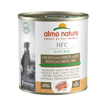 Almo Nature HFC Frango, Cenoura e Arroz lata para cães