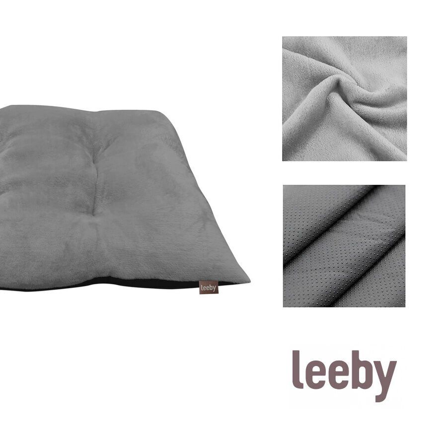 Leeby Almofada Acolchoada de Veludo Cinzenta para c&atilde;es, , large Imagem n&uacute;mero 4
