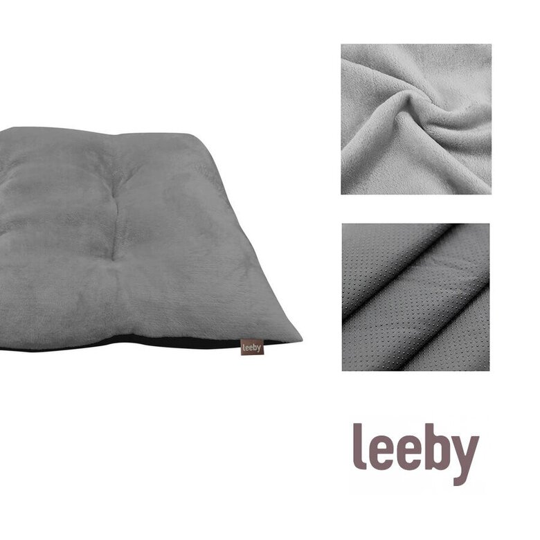 Leeby Almofada Acolchoada de Veludo Cinzenta para cães,  Imagem número 4 Leeby Almofada Acolchoada de Veludo Cinzenta para cães, , large Imagem número 4