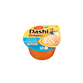 Dashi Delights Snack Cremoso de Frango e Vieira em terrina para gatos