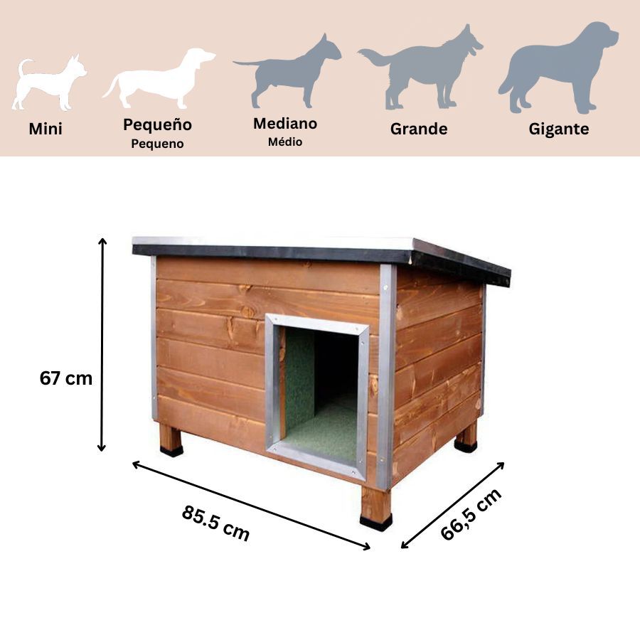 TK-Pet Nevada Casota de Madeira para c&atilde;es, , large Imagem n&uacute;mero 3