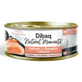 Dibaq Natural Moments Comida H&uacute;mida de Salm&atilde;o com Ab&oacute;bora para gatos
