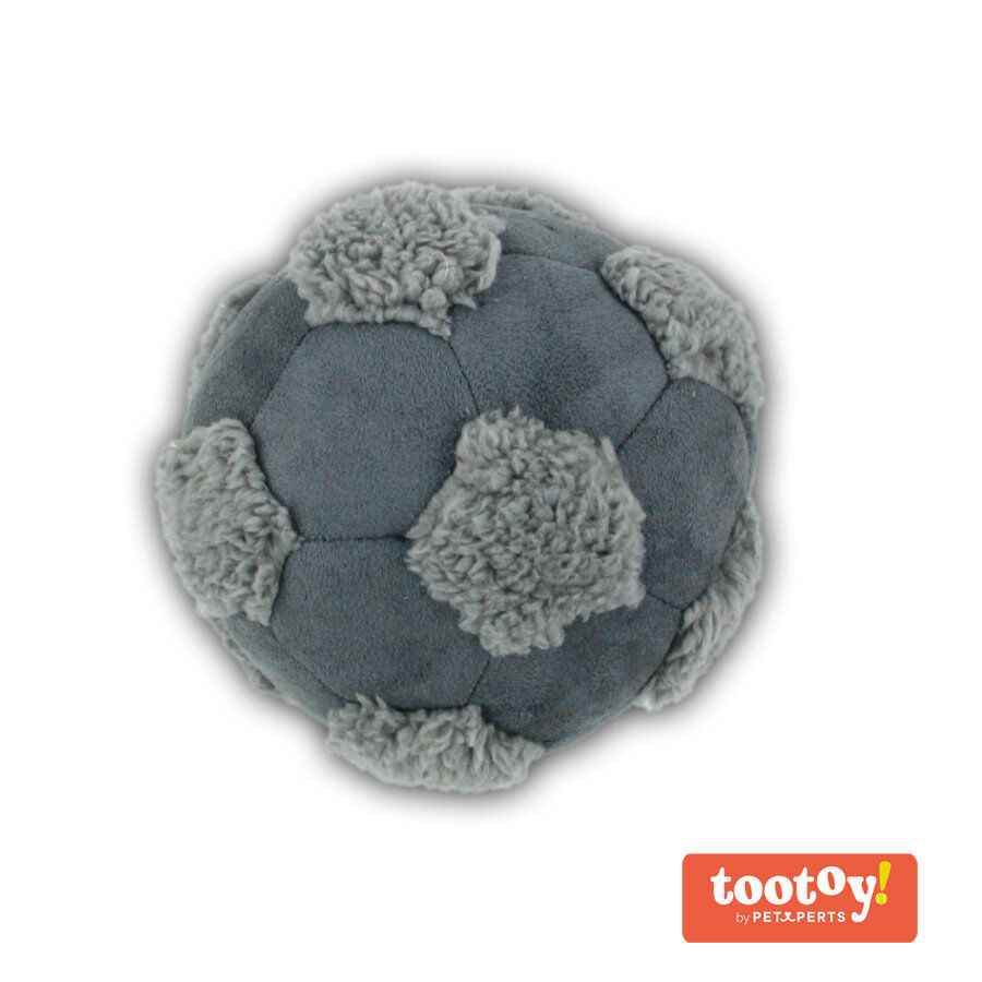 Tootoy! Comfy Football  Grey Bola de Peluche para c&atilde;es, , large Imagem n&uacute;mero 1