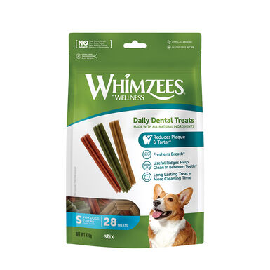 Whimzees Snacks Dentários Stix para cães de raças pequenas