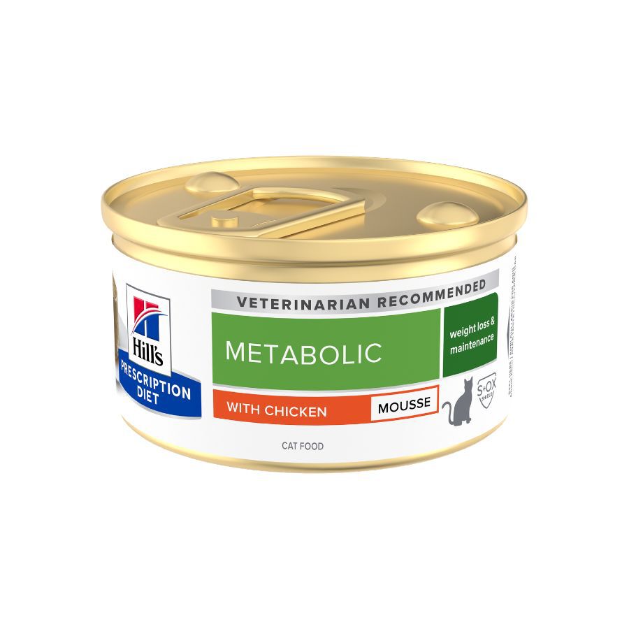 85 g Hill's Prescription Diet Metabolic Mouse de Pollo lata para gatos, , large Imagem n&uacute;mero 2
