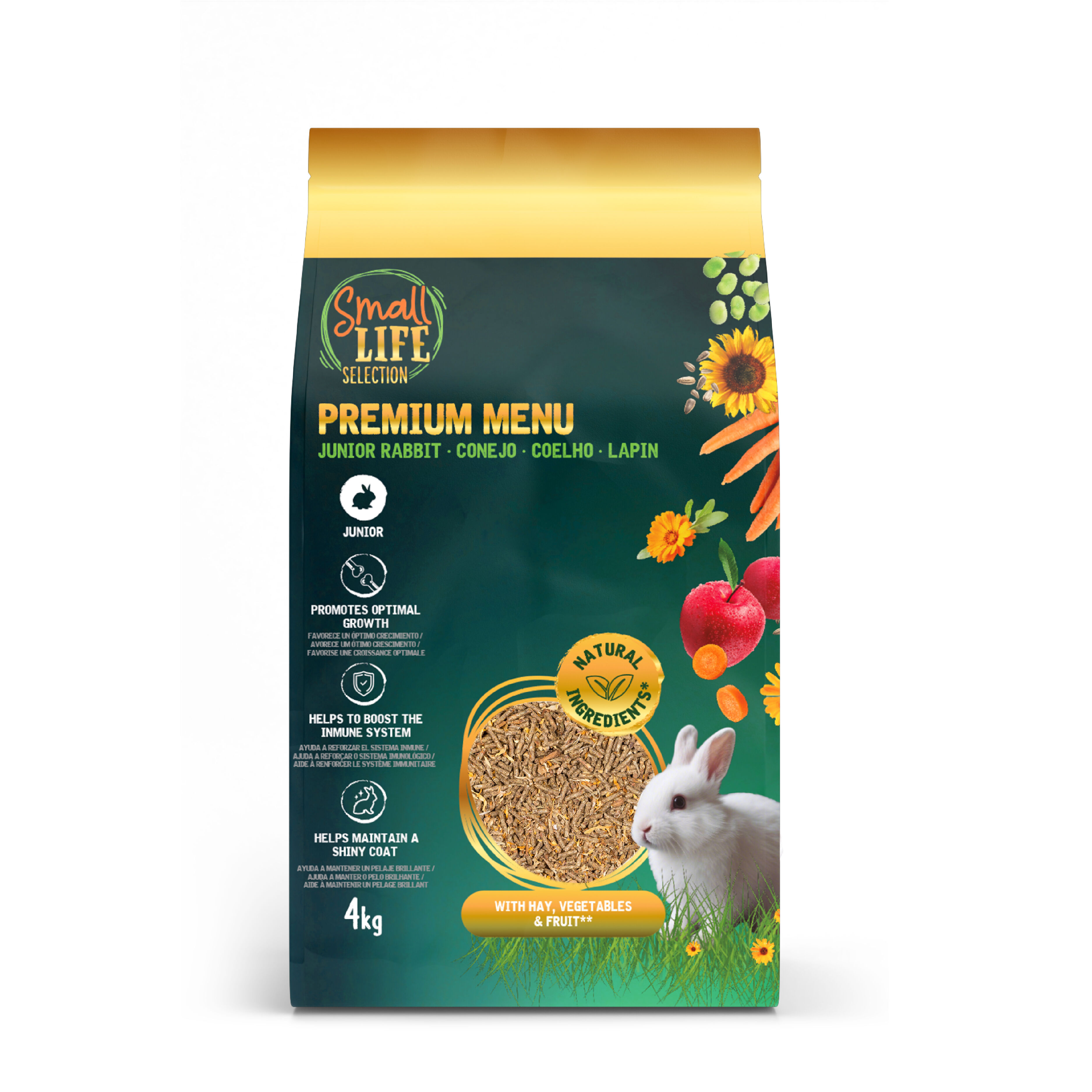 4 kg Small Life Premium Men&uacute; Comida para coelhos j&uacute;nior, , large Imagem n&uacute;mero 1