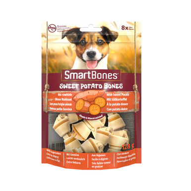 SmartBones Ossos de Batata Doce Mini para cães