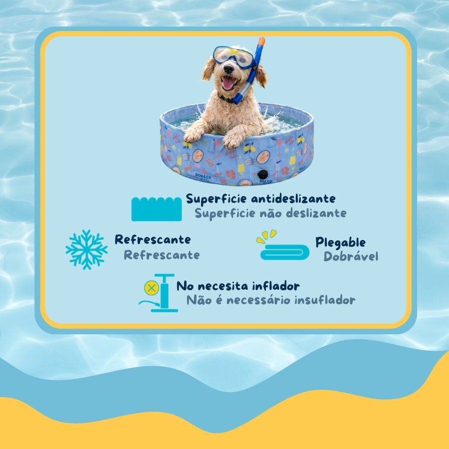 Summer Vibes Pool Funny Dolce Vita Piscina para c&atilde;es, , large Imagem n&uacute;mero 3