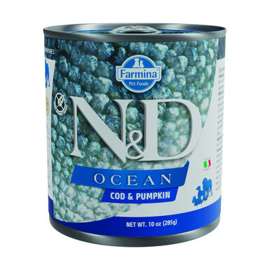 Farmina N&D Ocean Bacalhau e Abóbora lata para cães