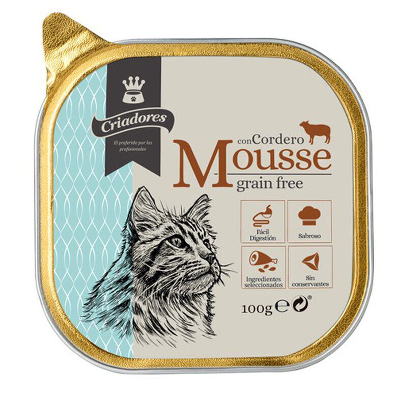 100 g Criadores Grain Free Mousse de Cordeiro terrina para gatos , , large Imagem n&uacute;mero 1