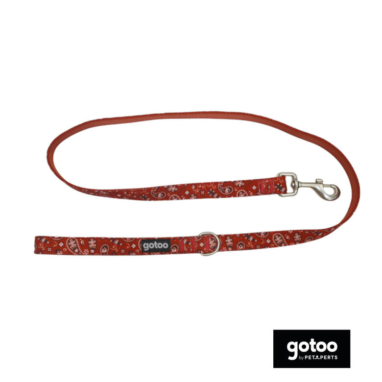 Gotoo Trela estampada de caxemira vermelha para cão,  Imagem número 2 Gotoo Trela estampada de caxemira vermelha para cão, , large Imagem número 2