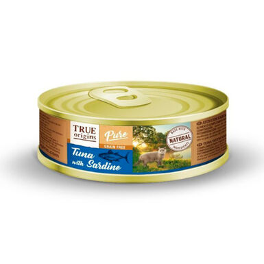 True Origins Pure Adult Atum e Sardinha em lata para gatos