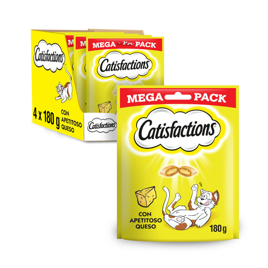 4 pacotes x 180 g Catisfactions Biscoitos de Queijo para Gatos, , large Imagem n&uacute;mero 1
