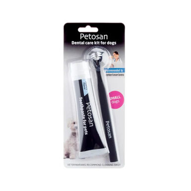Petosan Kit dentário pequeno para cães e gatos