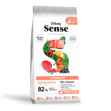 Dibaq Sense Urinary Grain Free Adulto Salmão e Atum Ração para gatos