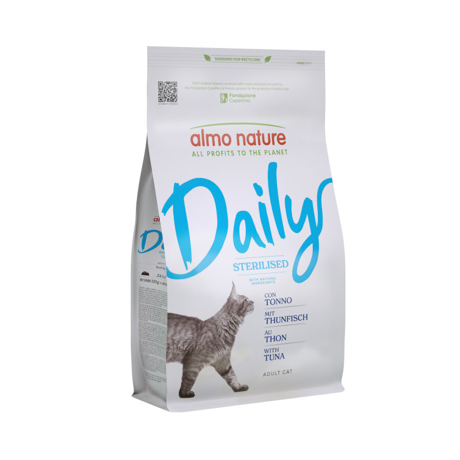 1.2 kg Almo Nature Daily Sterilized Tuna comida para gatos, , large Imagem n&uacute;mero 1