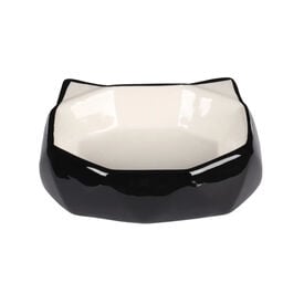 Flamingo Kubo Comedouro e Bebedouro Preto e Branco para gatos 