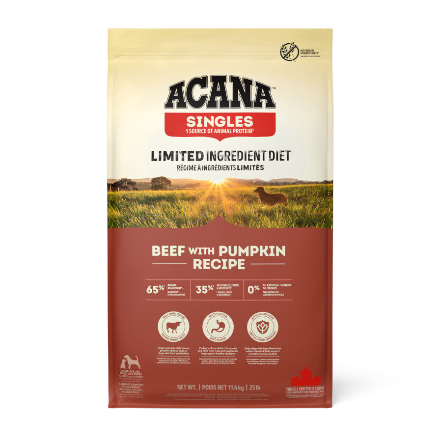 11.4 kg Acana Singles Ternera con Calabaza pienso para perros, , large Imagem n&uacute;mero 1