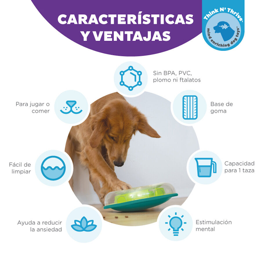 Outward Hound Wobble Bowl Brinquedo interativo com dispensador de snacks para c&atilde;es, , large Imagem n&uacute;mero 7