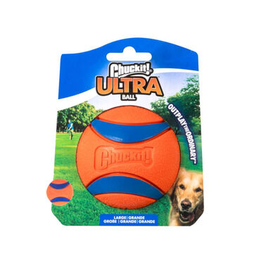 Chuck It! Ultra Squeaker Bola com som e efeito de salto para cães