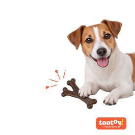 Tootoy! Chew Mordedor Osso com Sabor a Bacon para c&atilde;es